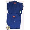 2 PAIRS OF BLUE ONE-PIECE COVERALLS - SIZE 38T