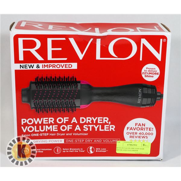 REVLON SALON ONE STEP HAIR DRYER AND VOLUMIZER