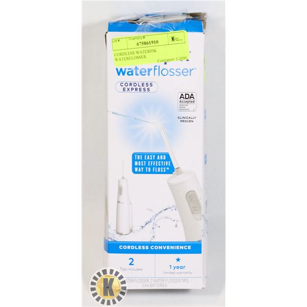 CORDLESS WATERPIK WATER FLOSSER