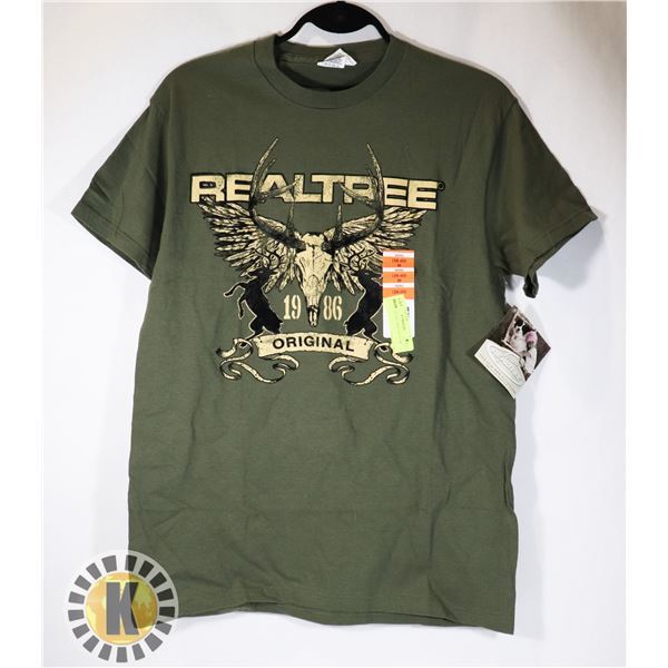 NEW REAL TREE MEN'S MEDIUM T-SHIRT