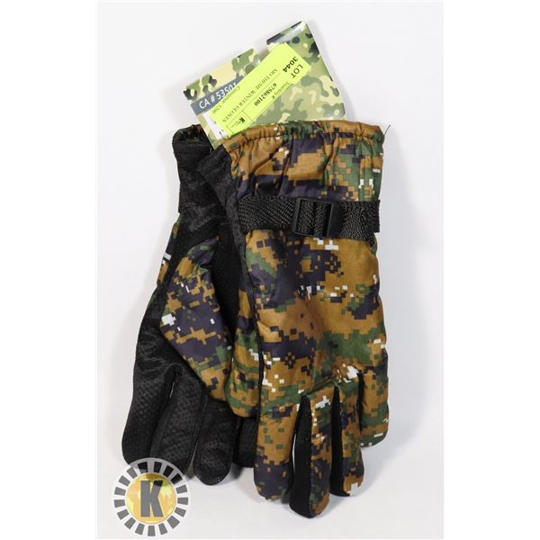 NEW CAMO THEME WINTER GLOVES