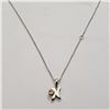 Image 2 : SILVER DIAMOND 16"  NECKLACE