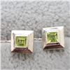 Image 2 : SILVER PERIDOT EARRINGS