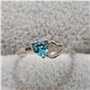 Image 1 : SILVER BLUE TOPAZ RING