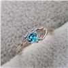 Image 2 : SILVER BLUE TOPAZ RING