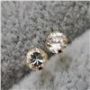 Image 2 : 14K YELLOW GOLD CUBIC ZIRCONIA EARRINGS