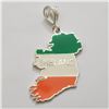 SILVER IRELAND MAP PENDANT