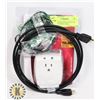 Image 1 : LOT OF SURGE PROTECTOR AND AUX  AND HDMI CORDS