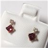 Image 2 : 10K YELLOW GOLD GARNET(0.4CT) DIAMOND(0.06CT)