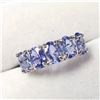 Image 2 : 10K WHITE GOLD TANZANITE(2.3CT) RING (~SIZE 6)