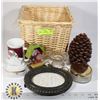 Image 1 : BASKET OF HOME DECOR