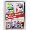 Image 1 : NEW 5 FAMILY MOVIE DVD