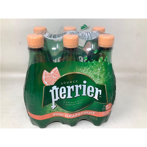 Perrier Pink Grapefruit Carbonate Natural Spring Water (6 x 500ml)