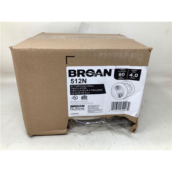 Broan 6in Through-wall Ventilator