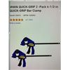 Image 2 : Irwin Quick-Grip 2pack 4.5in Bar Clamps