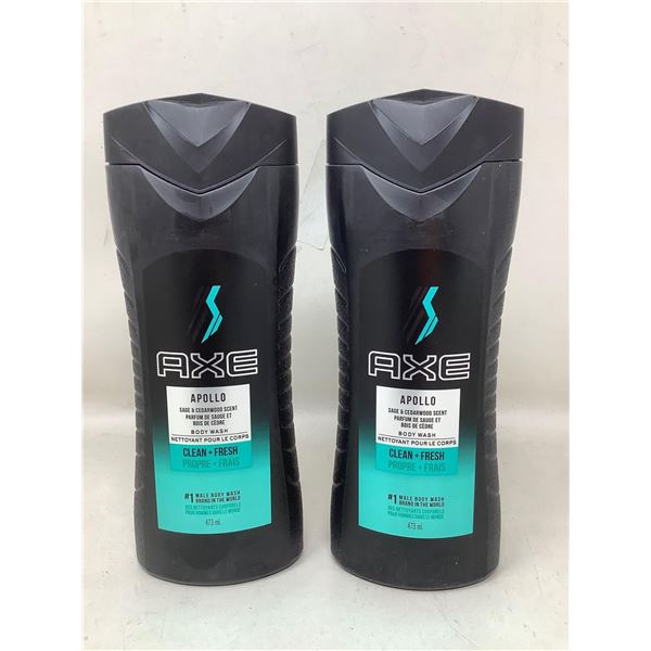 Axe Apollo Sage & Cedarwood Scent Body Wash (2 x 473ml)