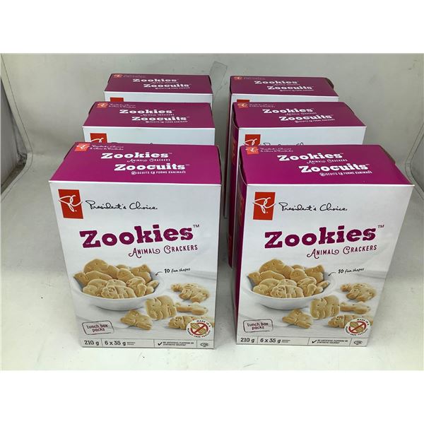 Zookies Animal Crackers (6 x 210g)