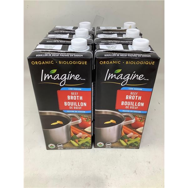 Imagine Organic Beef Broth (6 x 1L)