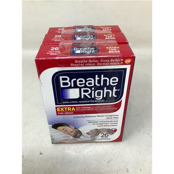 Breath Right Extra Strength Nasal Strips (3 x 26)