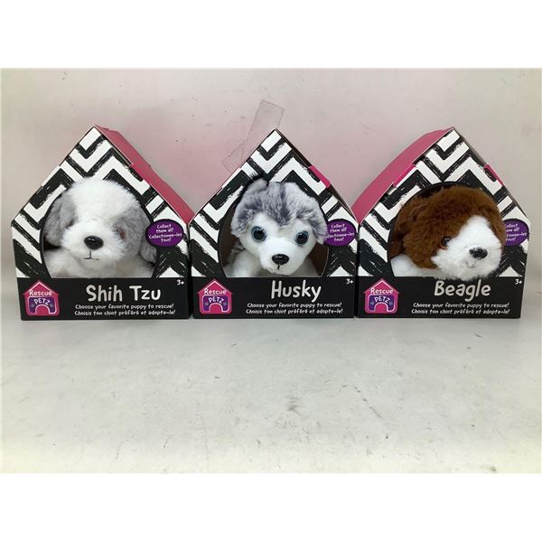 Rescue Petz Plush Dogs (3ct)