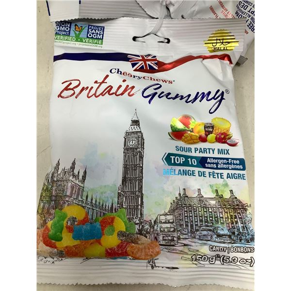 Cheery Chews Britain Gummy-Sour Party Mix (6 x 150g)