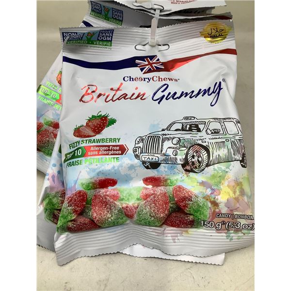 Cheery Chews Britain Gummy Fizzy Strawberry (6 x 150g)