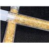 Image 2 : Lot of 2 large Vials of Golden Flake Material