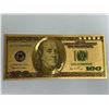 Image 1 : Gold Foil USA commemorative currency note - series 1 of 7 - $100.00