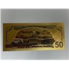 Image 2 : Gold Foil USA commemorative currency note - series 2 of 7 - $50.00