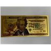 Image 1 : Gold Foil USA commemorative currency note - series 3 of 7 - $20.00