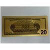 Image 2 : Gold Foil USA commemorative currency note - series 3 of 7 - $20.00