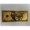 Image 1 : Gold Foil USA commemorative currency note - series 5 of 7 - $5.00