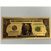 Image 1 : Gold Foil USA commemorative currency note - series 7 of 7 - $1.00