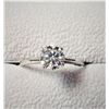 Image 1 : 10K White Gold White Moissainite(0.75ct) Ring (~Size 6.75)Made in Canada, Appraised Retail $1215