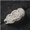 Image 2 : 10K White Gold Diamond (0.2Ct,Si2-I1,F-G) Diamond (0.3Ct,I1-2,F-G) Ring (~Size 7) (~weight 3.5g), Ma