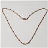 Image 1 : Silver Rose Gold Plated 16" Necklace , Suggested Retail Value $80