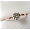Image 2 : 10K Rose Gold Diamond (0.61,Si1,Yellowish Green) Ring (~Size 7)() (~weight 1.27g), Made in Canada, A