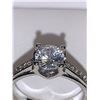 Image 2 : Ladies .925 Stamped Silver .85 Carat Bezel Set Solitaire engagement ring