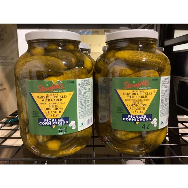 Steinfeld's Baby Dill Pickles with Garlic 2X4L