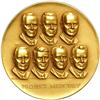 Image 1 : Mercury 1963, Mercury 7 Astronauts Gold Medallion