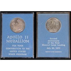 Apollo 11, 1969, FLOWN Manned Flight Awareness Medallio