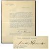Image 1 : FDR Letter to the First Woman Cabinet Member