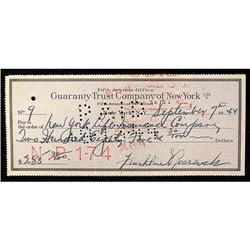 FDR Check Signed As President