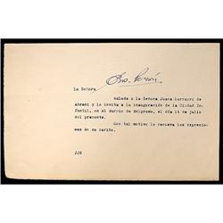 Eva Peron TLS As First Lady of Argentina