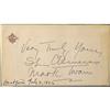 Image 1 : S.L. Clemens and Mark Twain Double Signature