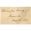 Image 1 : Washington Irving Signature, Place and Date