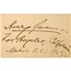 Image 1 : Henry James Signature, Place and Date
