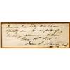 Image 1 : John J.Audubon Autograph Sentiment Signed