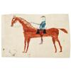 Image 1 : Plains Indian Ledger Art Drawing of U.S. Cav. Soldier