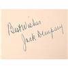 Image 1 : Dempsey, Jack Signature & Inscription